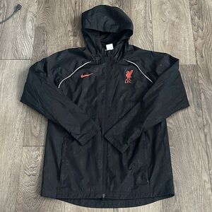 Nike Black Windbreaker with Red Accents